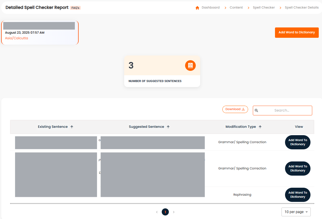 AI-enabled Spell Checker